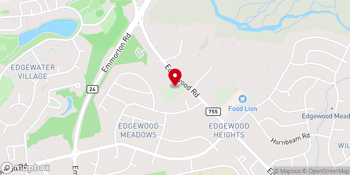 Map showing location of Presbury United Methodist