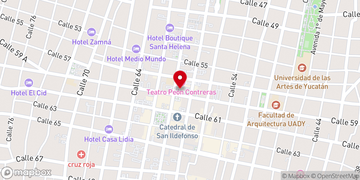 Map showing location of Rectoría El Jesús Tercera Orden