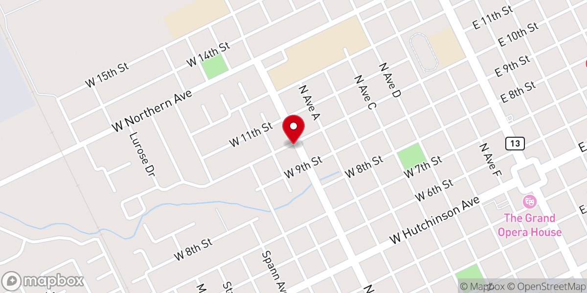 Map showing location of Agape New Vision Fellowship