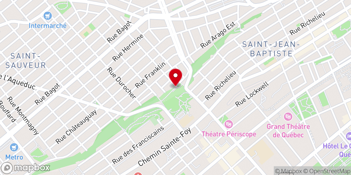 Map showing location of Grotte Notre-Dame-de-Grâce