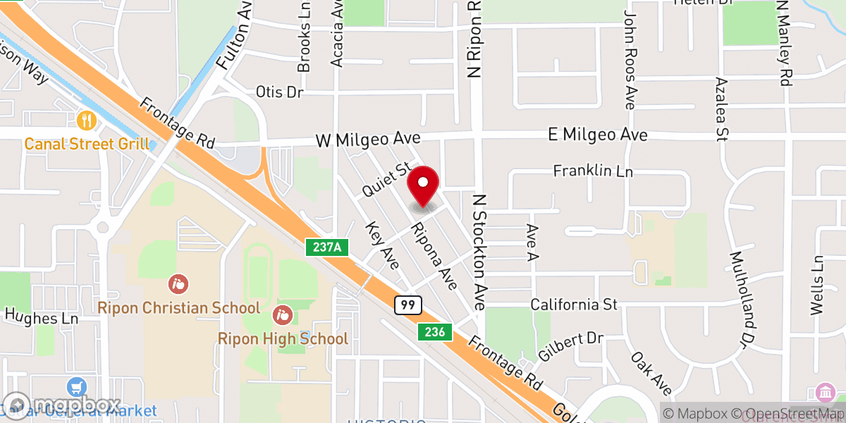 Map showing location of Glory City Church