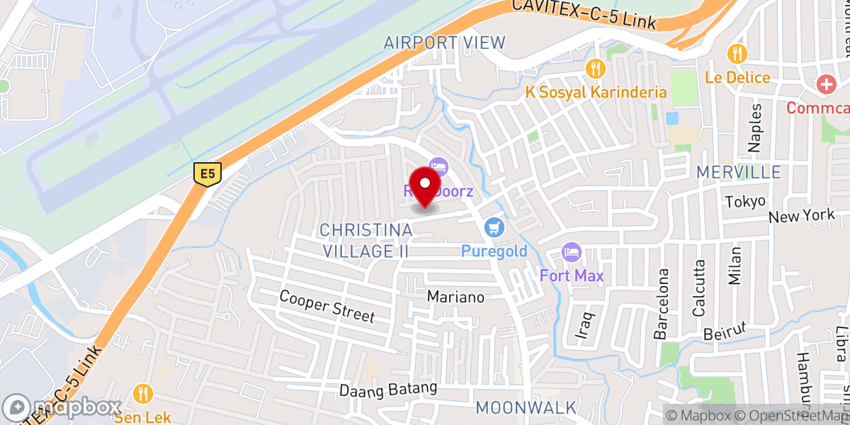 Map showing location of Moonwalk Community Bible Church
