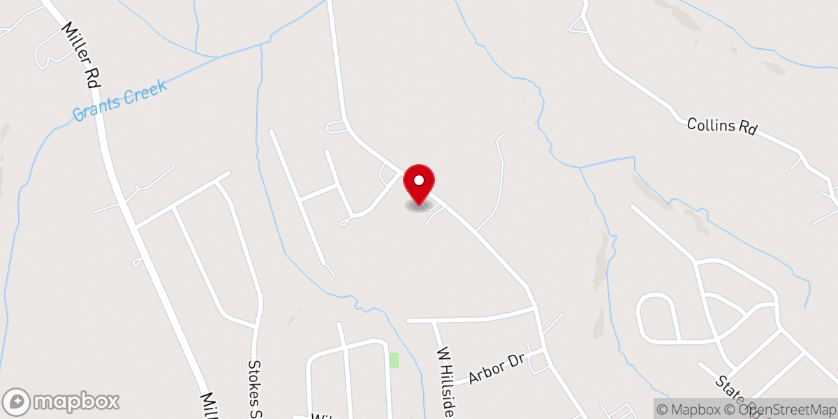 Map showing location of Back To Bethel Baptist Camp Meeting