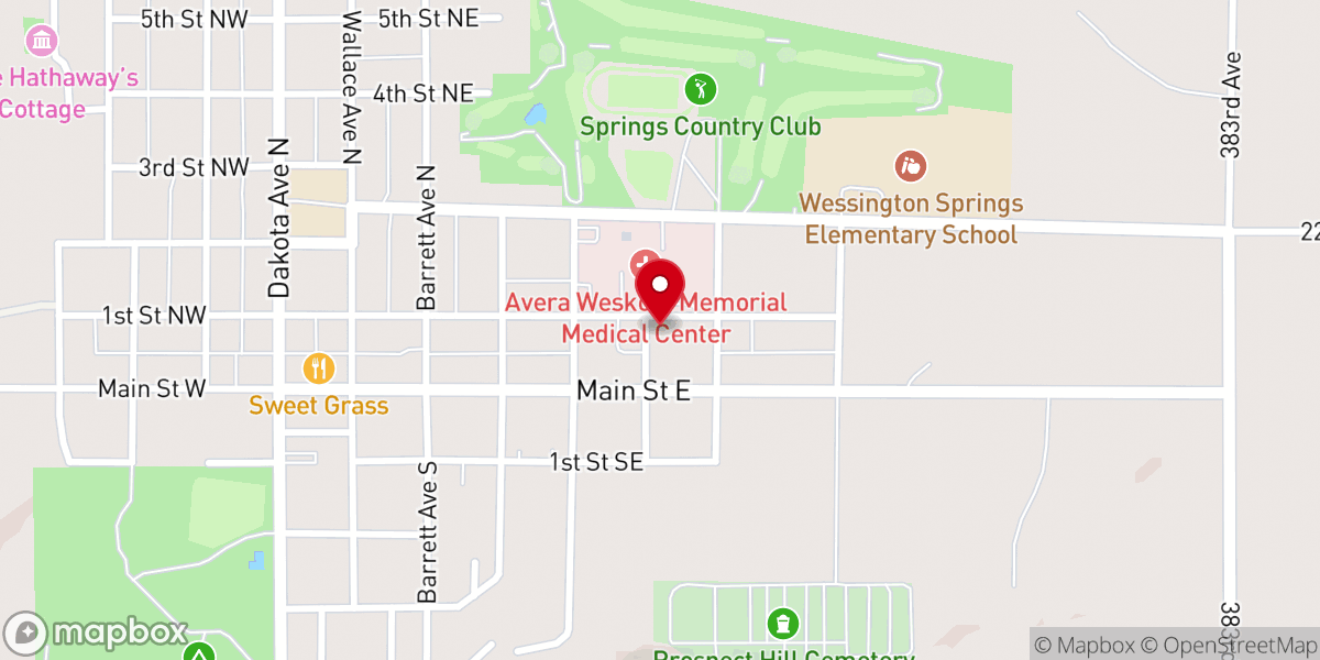 Map showing location of Our Savior's Lutheran Church Parsonage