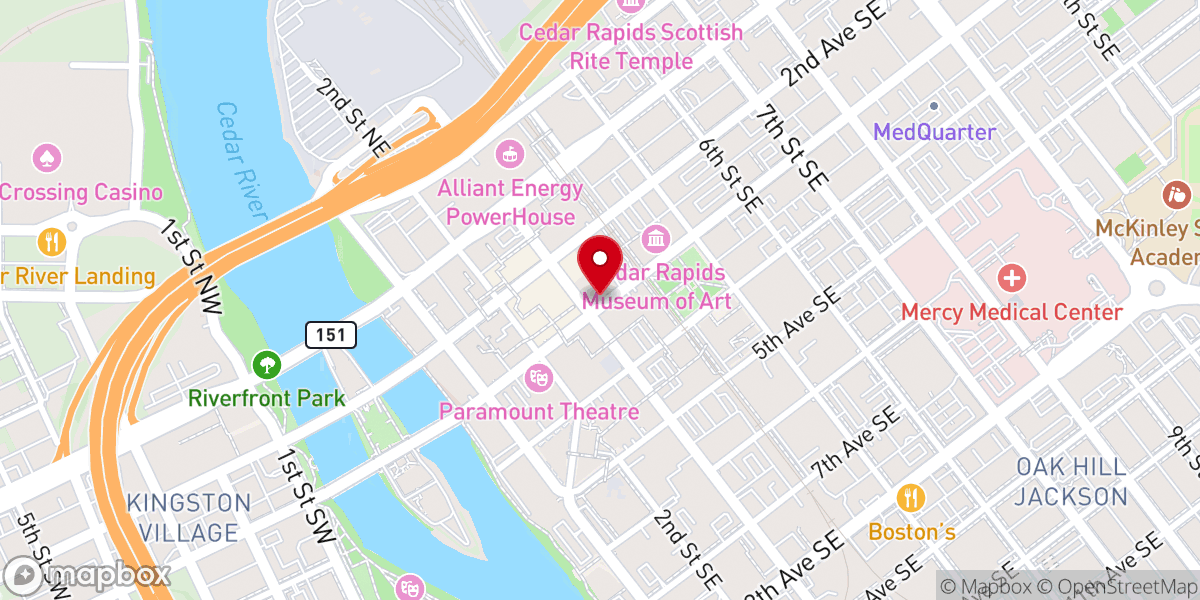 Map showing location of raven russell ann samson
