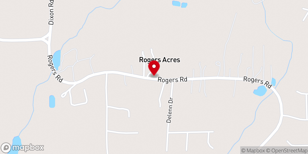 Map showing location of Fellowship Community Church of Lizella