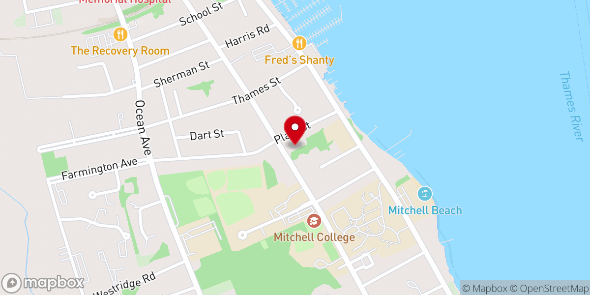 Map showing location of Congregation Ahavath Chesed