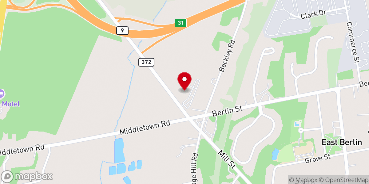 Map showing location of Bethany Covenant Church