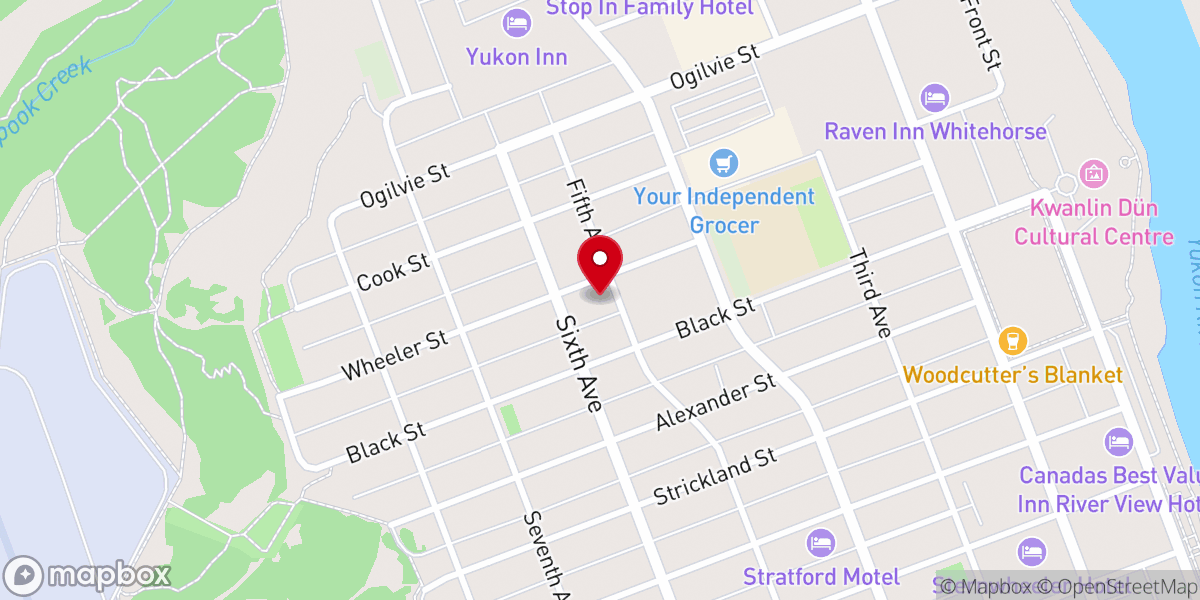 Map showing location of Yukon Home And Tour