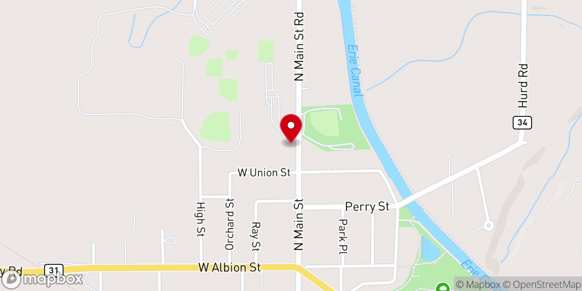 Map showing location of Holley Assembly of God