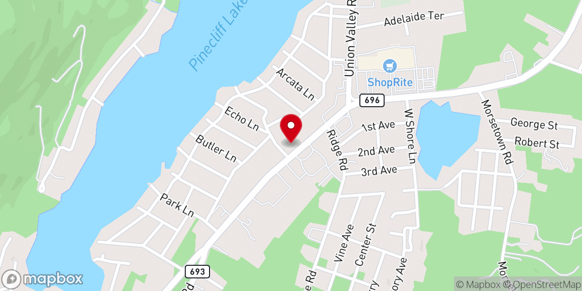 Map showing location of West Milford Museum