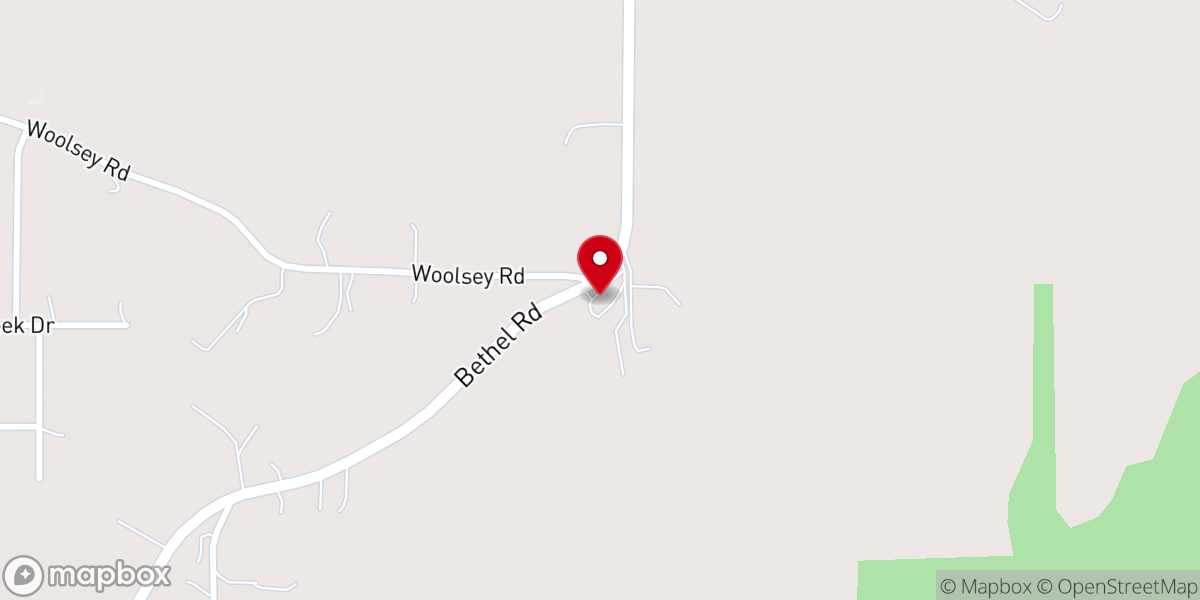 Map showing location of Bethel United Apostolic Church
