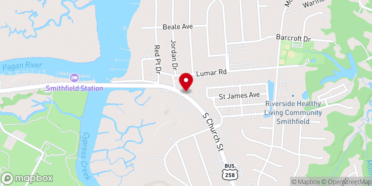 Map showing location of The Oak & Ivy Taphouse