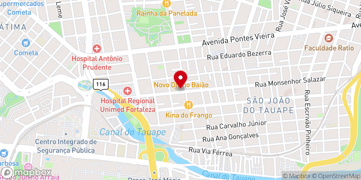 Map showing location of Igreja Matriz de São João Batista