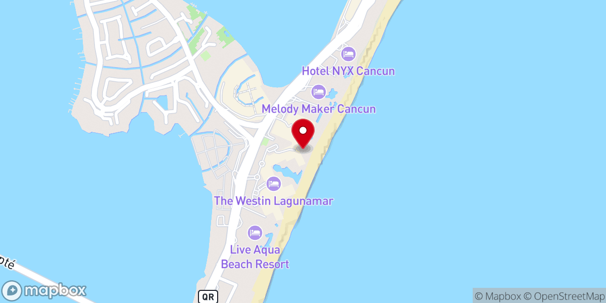 Map showing location of Templo del Alacran