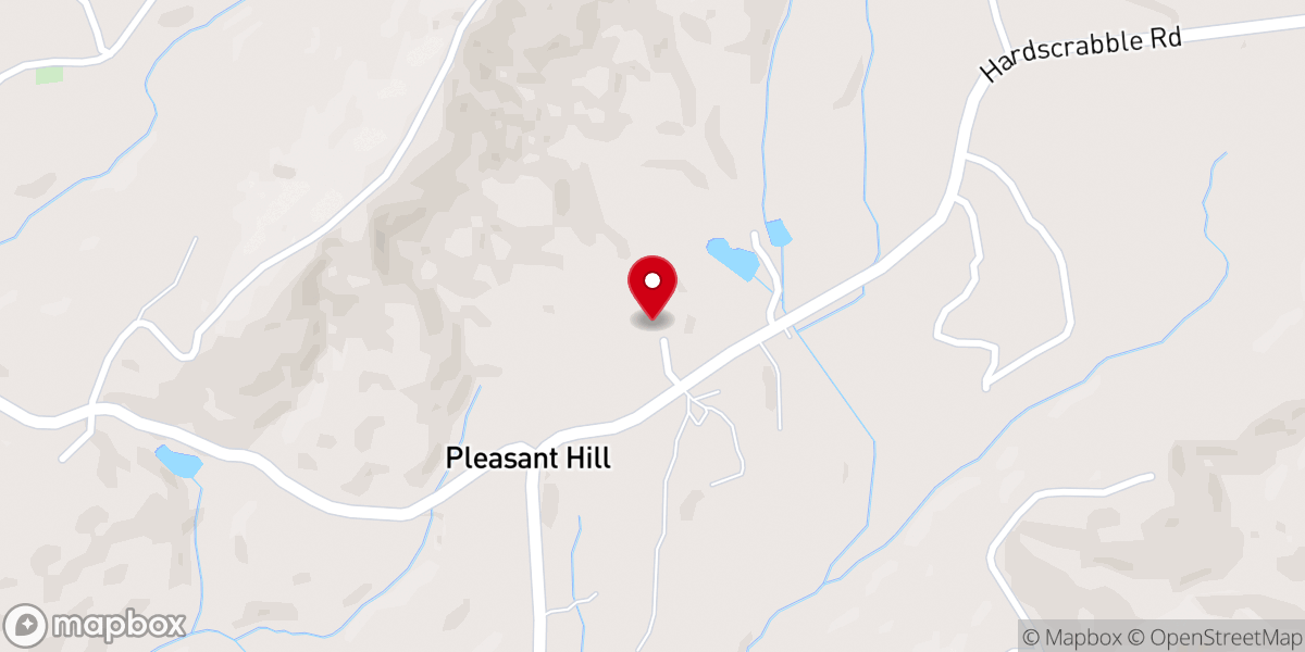 Map showing location of Pleasant Hill Baptist Church