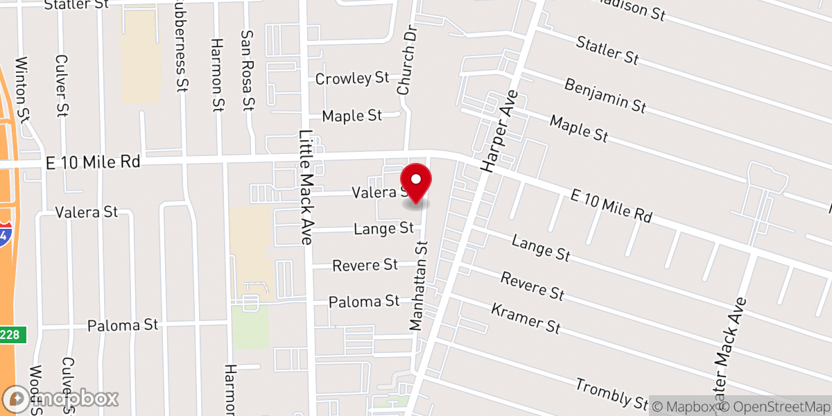 Map showing location of The Shores Church
