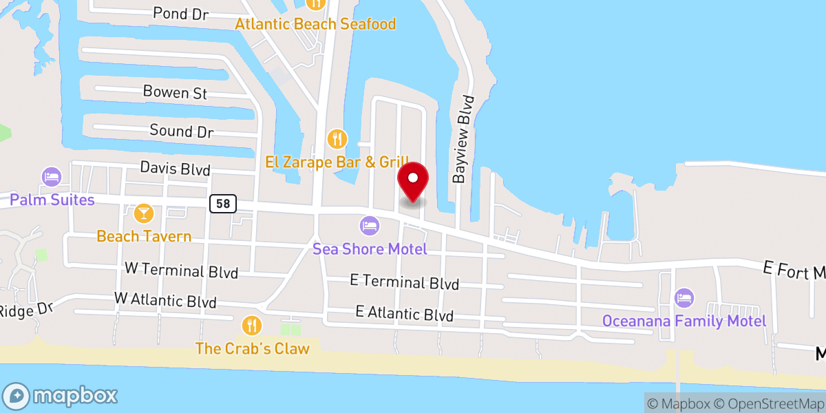 Map showing location of Shepherd-The Sea Lutheran Church