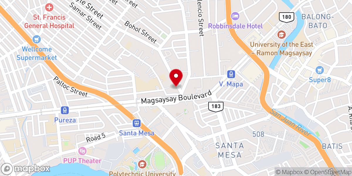 Map showing location of Grace Gospel Church, Inc.
