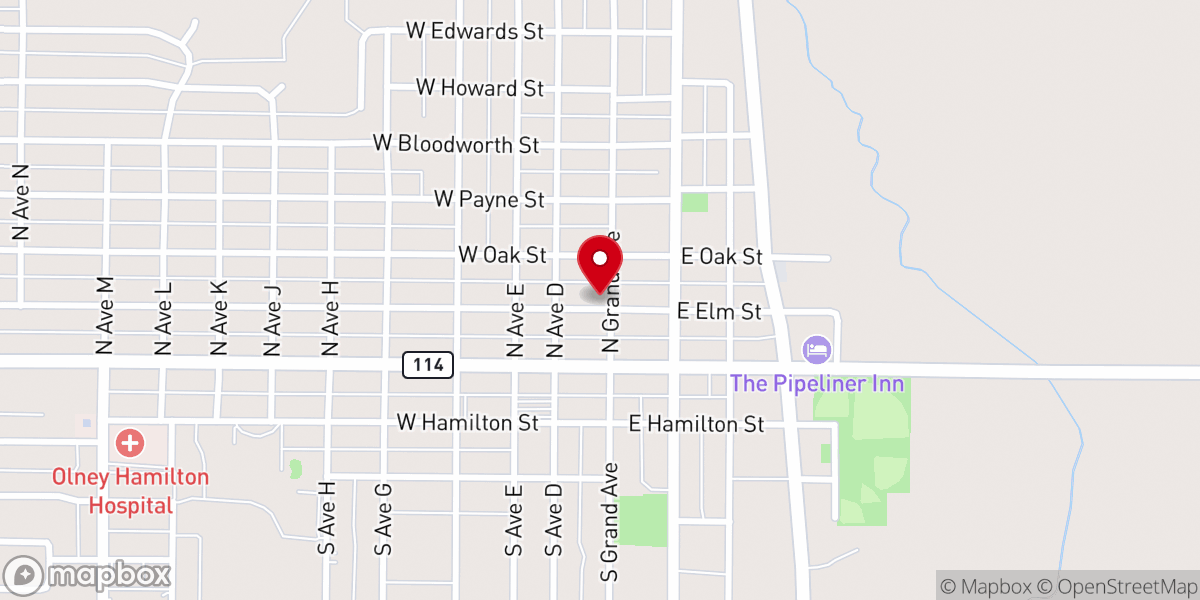 Map showing location of First United Methodist Church - Food Distribution Center