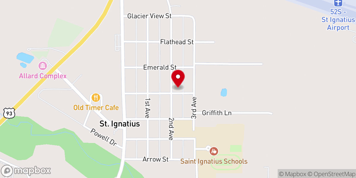 Map showing location of Zion Lutheran Church