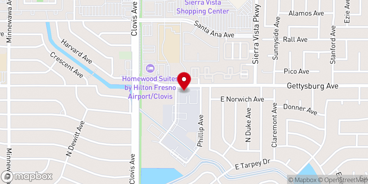 Map showing location of New Joy Church