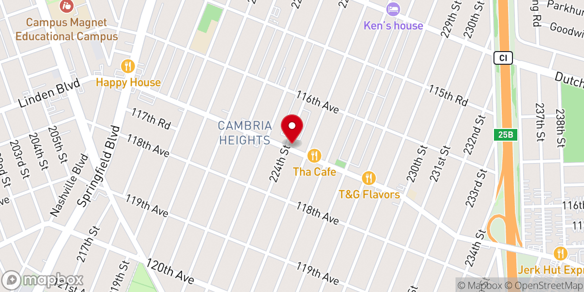 Map showing location of SPACE 224