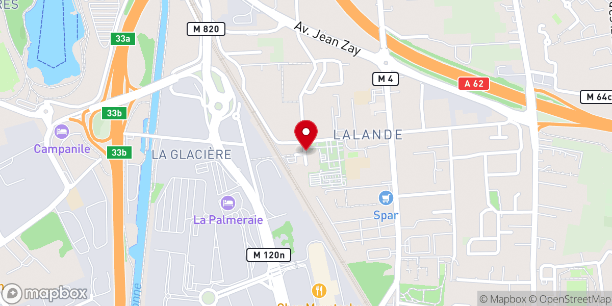 Map showing location of Église Sainte Marie-Madeleine de Lalande