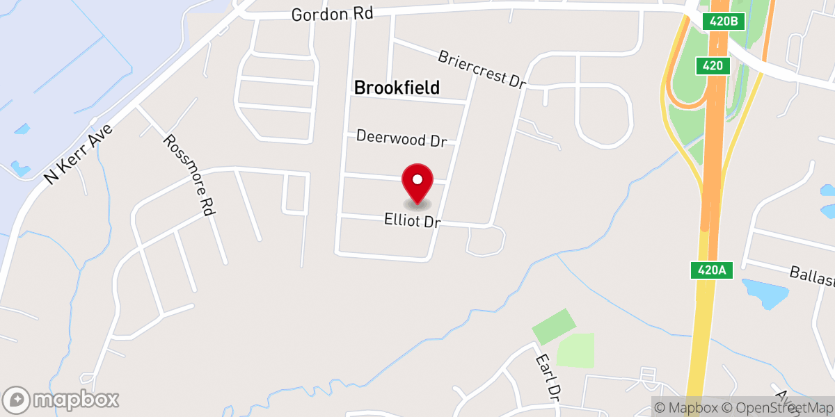 Map showing location of Encounter Point Church