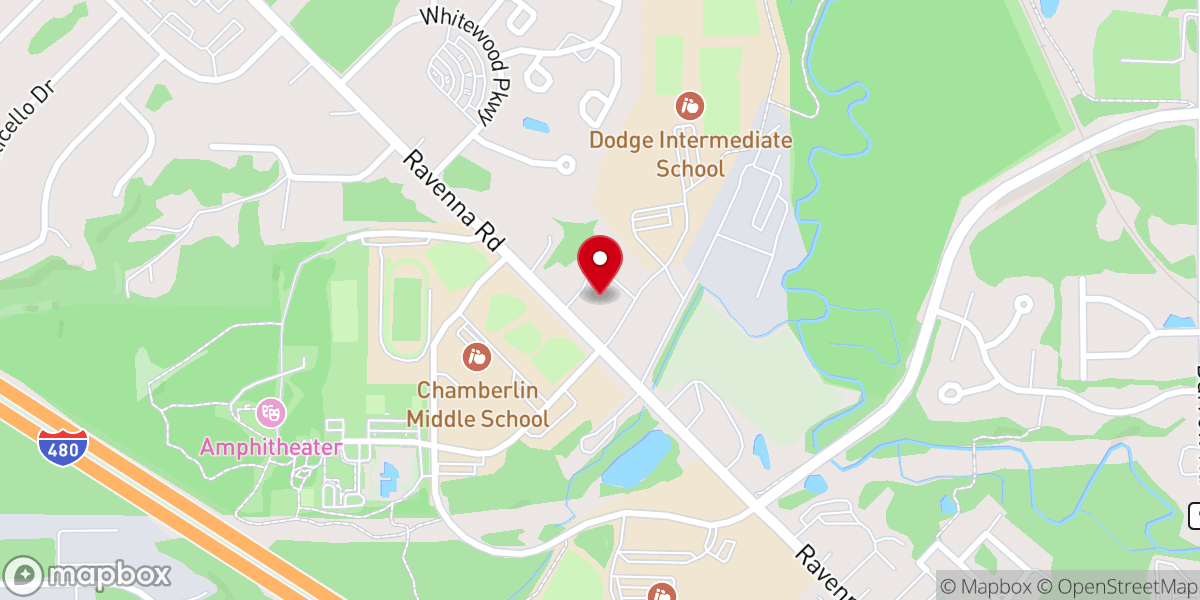 Map showing location of Christ the King Lutheran Church (ELCA)