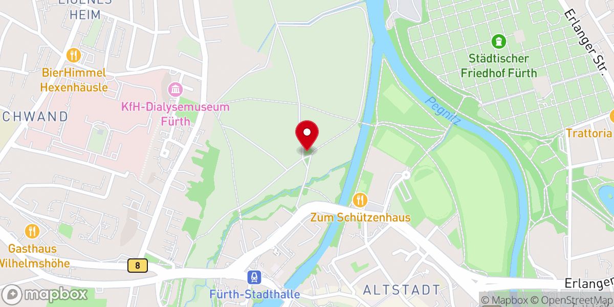 Map showing location of Kapellenruh