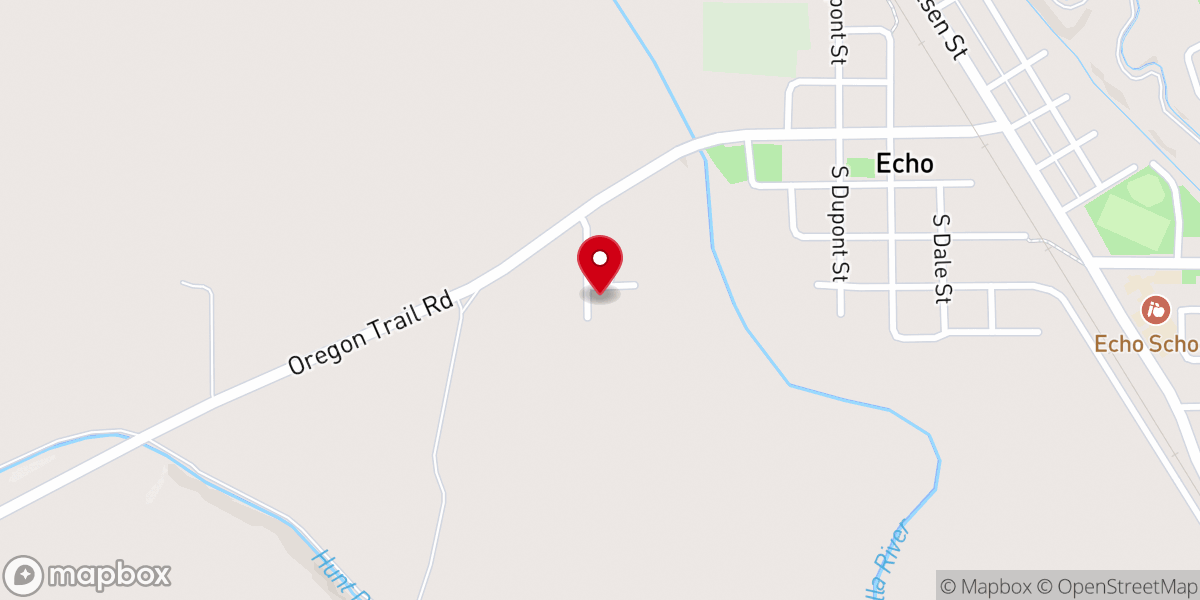 Map showing location of Echo Heritage Association -- Historic St. Peter's Church