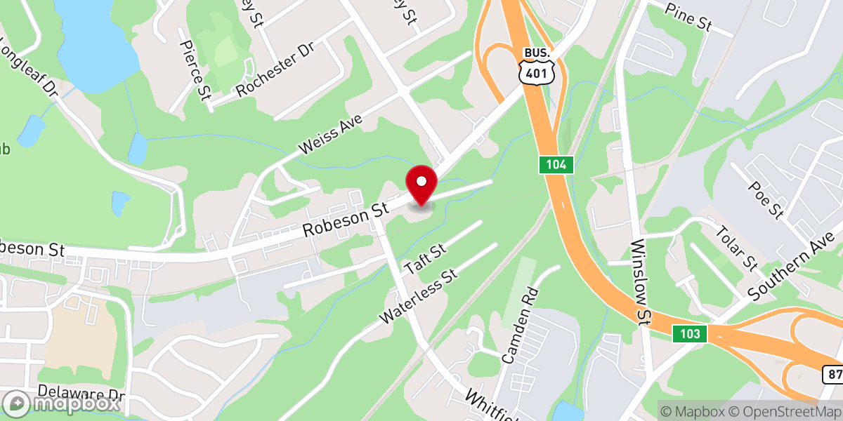 Map showing location of Murphy Chapel