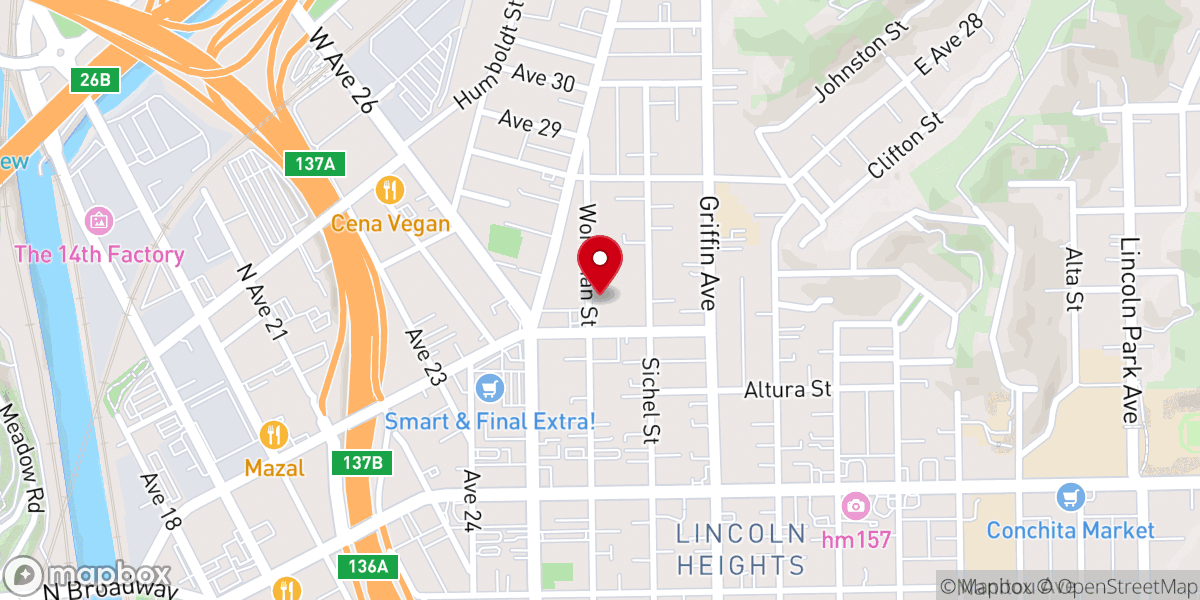 Map showing location of New Life Community Church Lincoln Heights