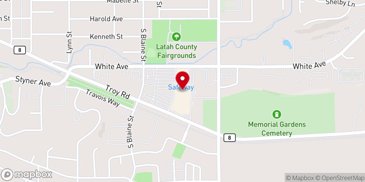 Map showing location of Real Life on the Palouse
