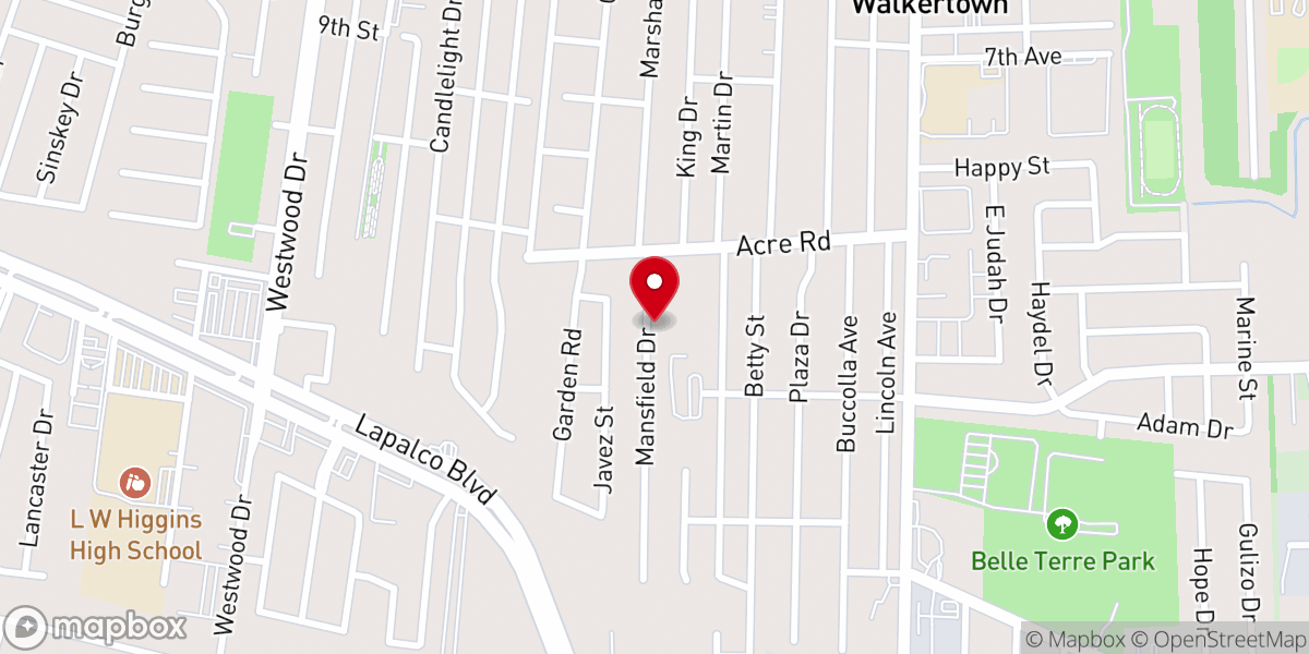 Map showing location of Pride of Marrero