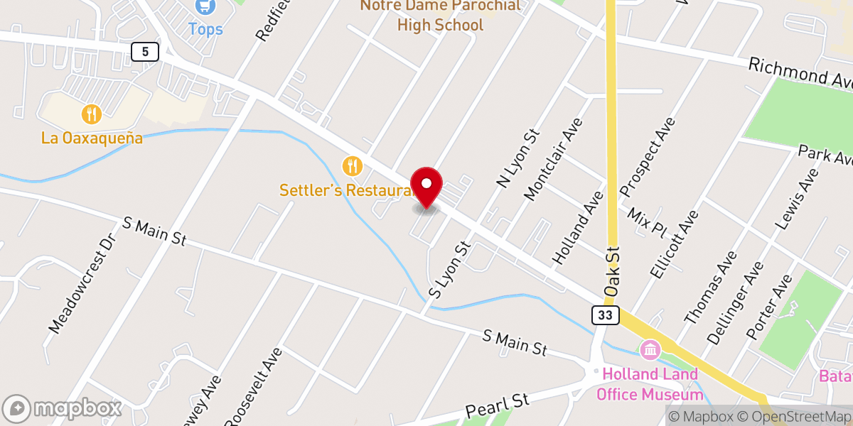 Map showing location of Discovery Chapel - Food Distribution Center