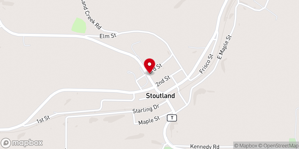 Map showing location of Christian Church