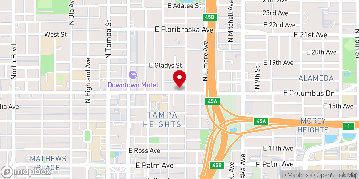 Map showing location of St James House of Prayer Episcopal Church