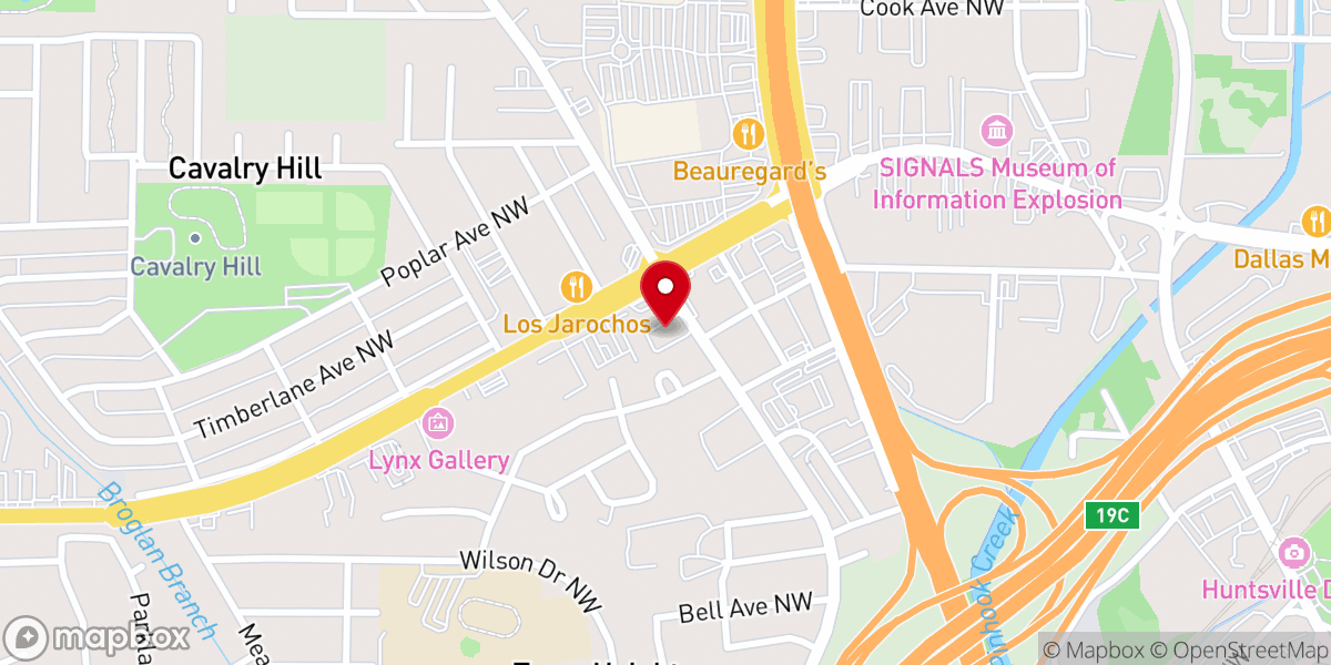 Map showing location of Bridge of Destiny Worship Center