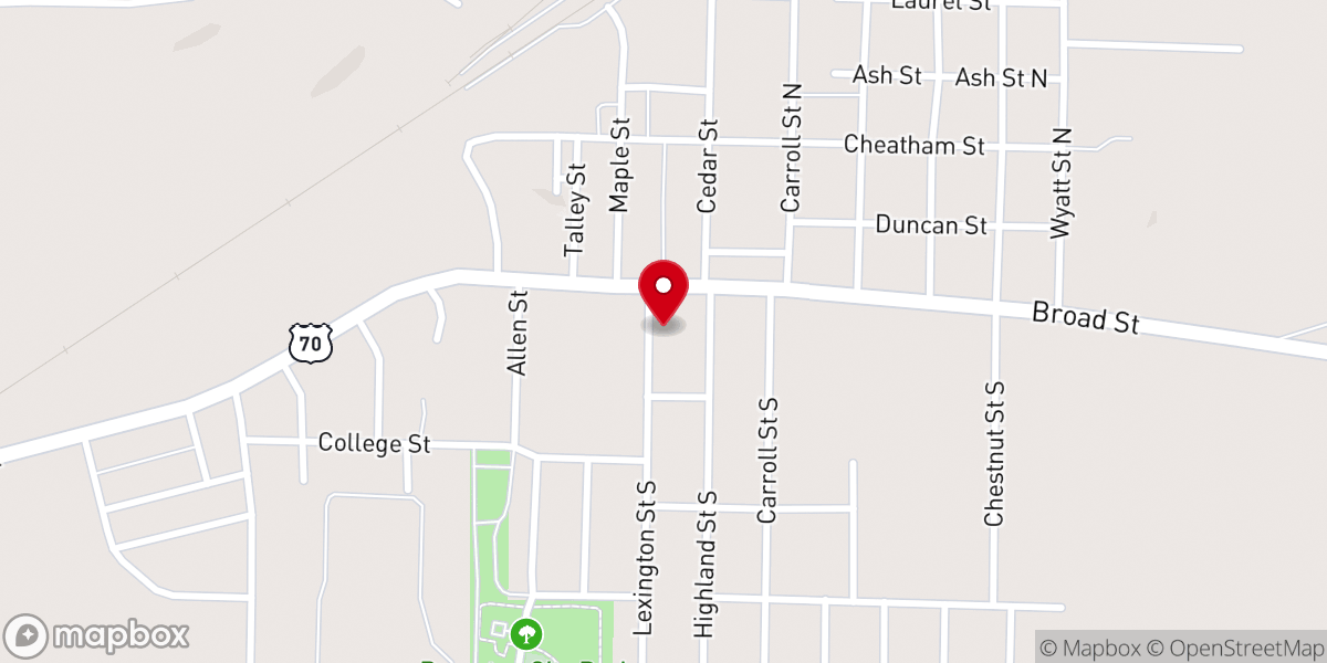 Map showing location of Liberty Christian Academy