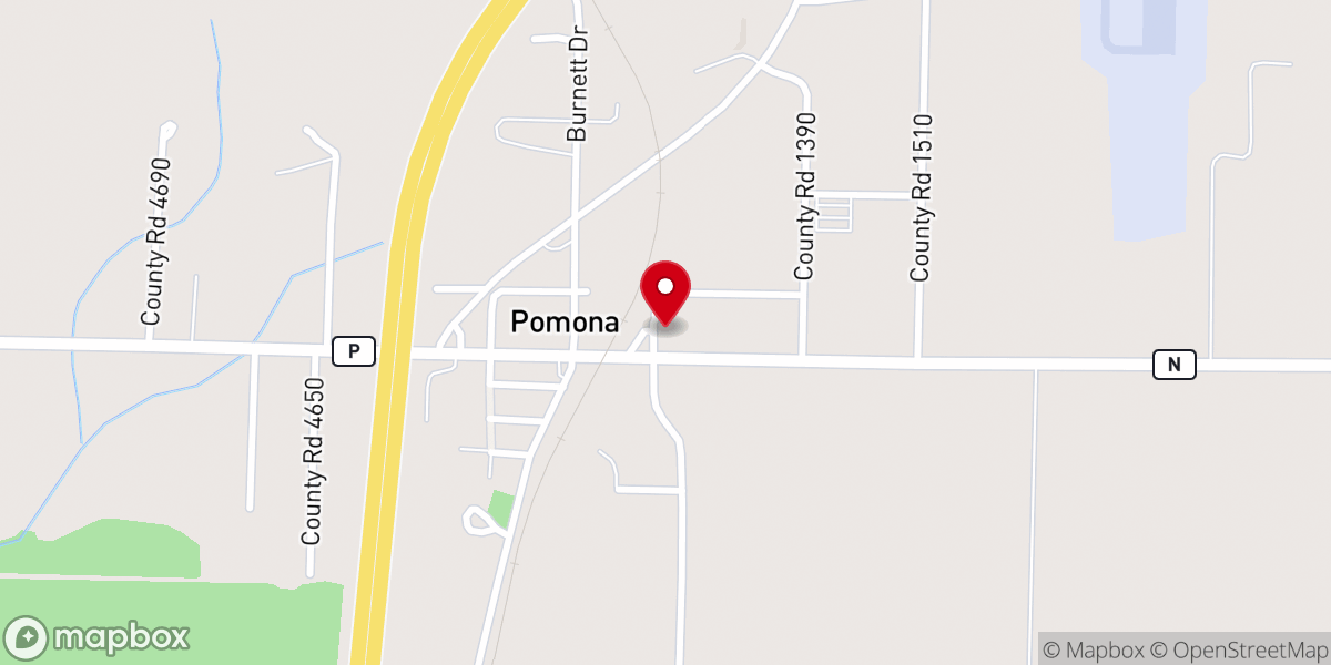Map showing location of Immanuel Southern Baptist Church