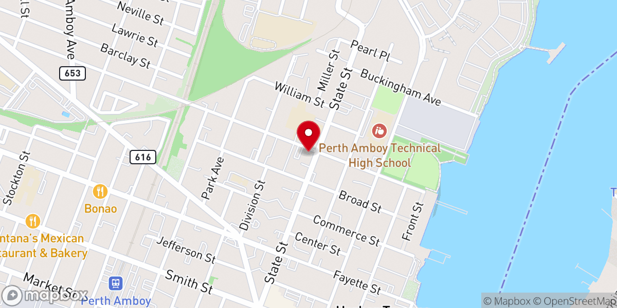 Map showing location of Salvation Army Worship & Community Center