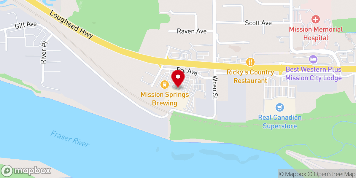 Map showing location of Mission Walmart