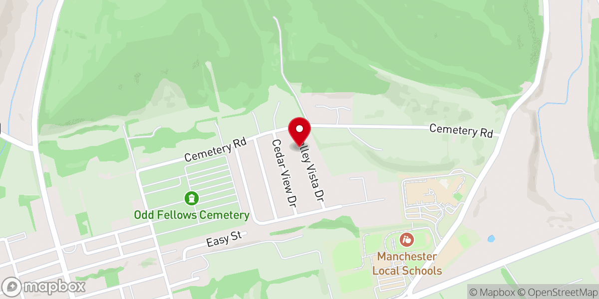 Map showing location of Brown Galen K
