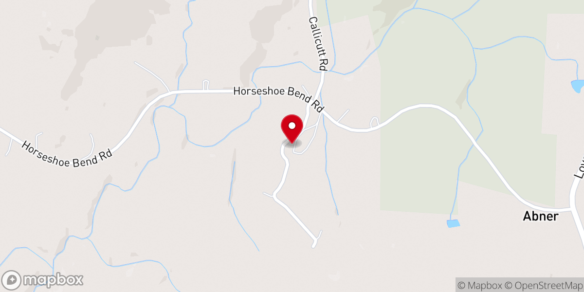 Map showing location of Callicutt Wesleyan Church