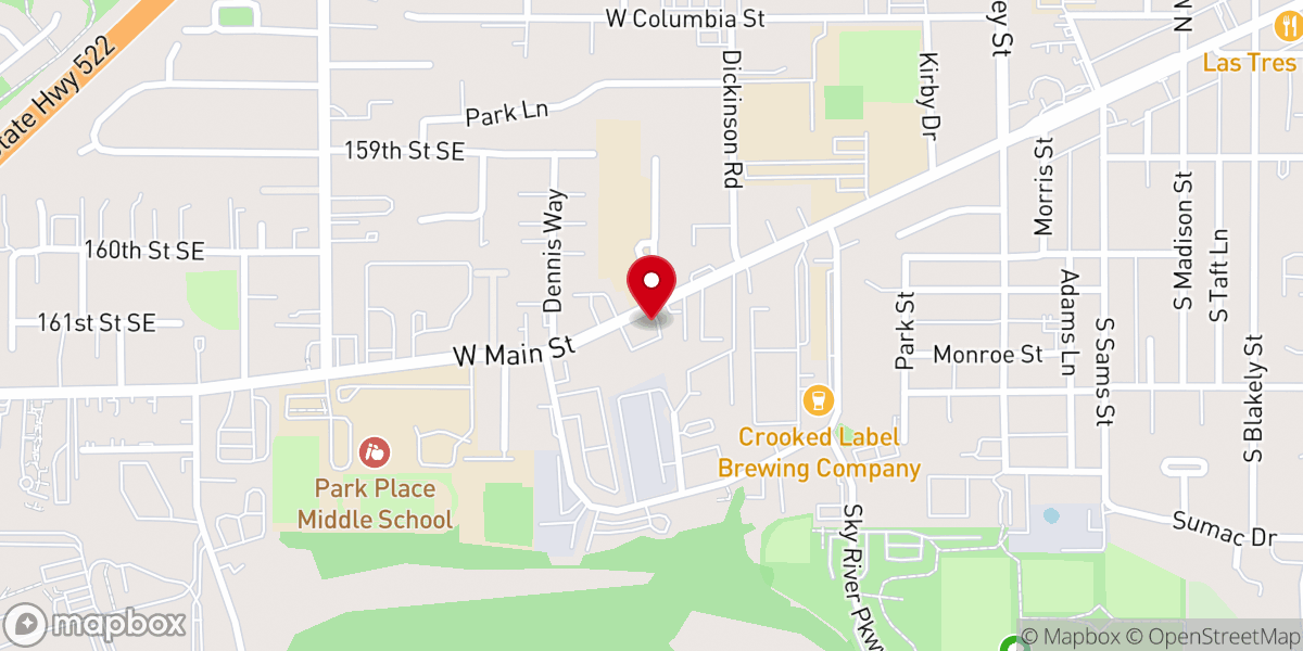 Map showing location of Seattle Dream church