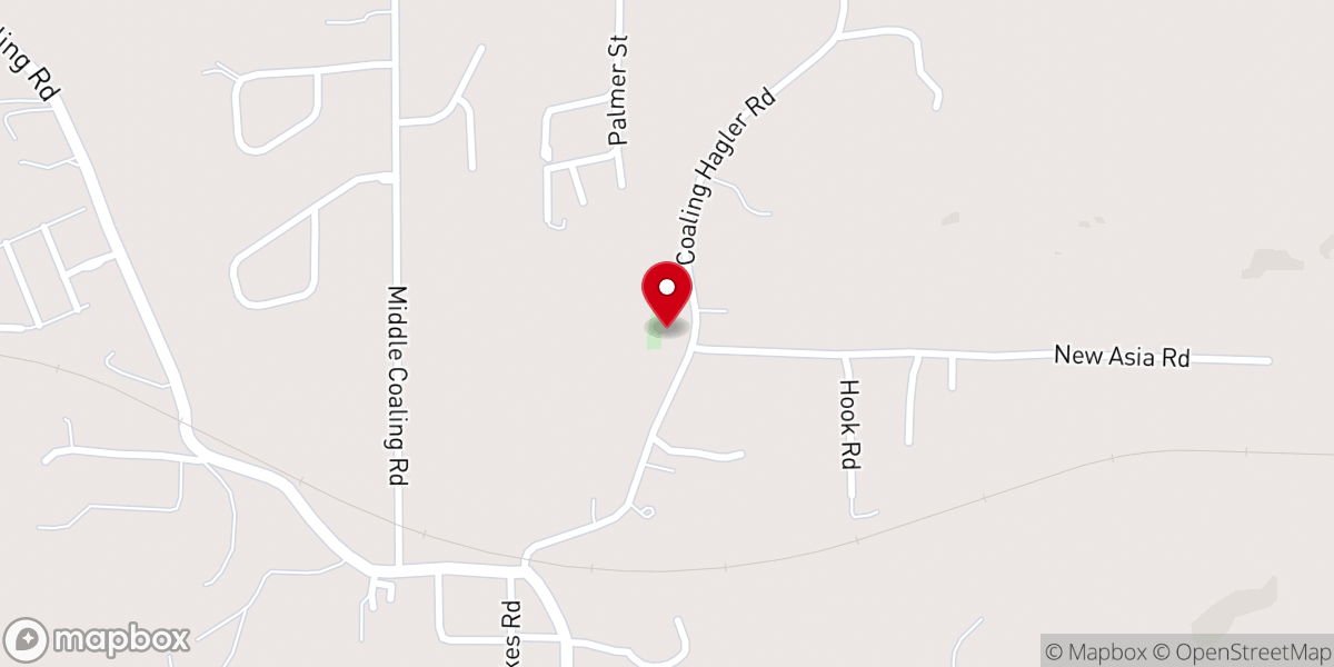 Map showing location of New Asia Missionary Baptist Church