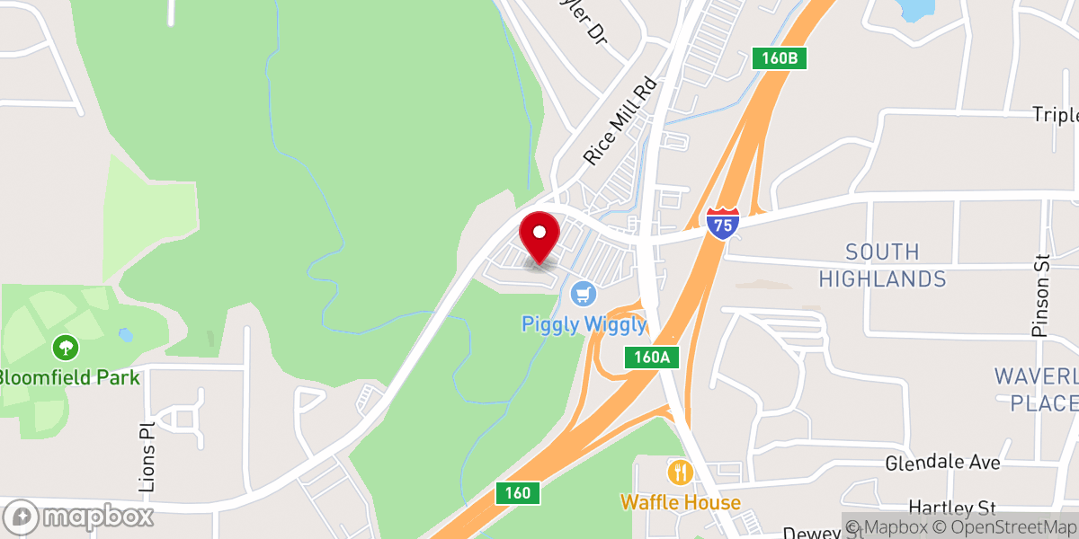 Map showing location of Divine Presence Worship Center