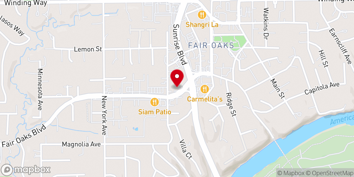 Map showing location of Church of Scientology Mission of Capitol (Fair Oaks)
